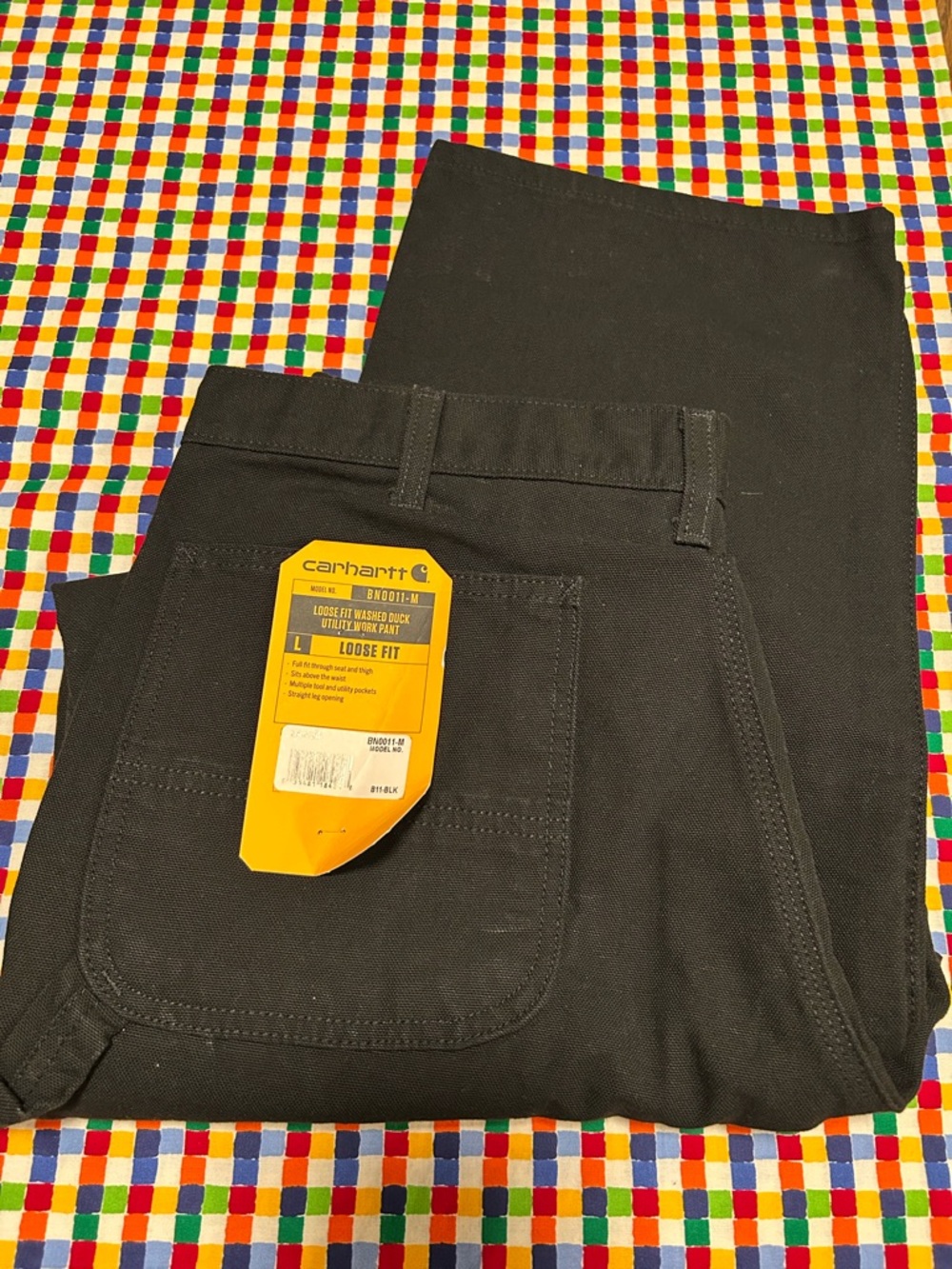 Carhartt Black Cargo Pants Loose Fit